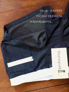 Blank Way Boxer Trunks With Pocket - Original Bienpati - Beachwear - Dryfit - Sexy Trunks - Mini Boxer - Men's Fashion - Beach - Gym - Fitness - 黑色 - 查看 5