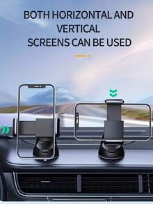 Soporte de teléfono para coche giratorio 360°, montaje ajustable en el salpicadero con ventosa fuerte, se adapta a todos los teléfonos inteligentes compatibles, accesorios para el coche, regalo de Navidad - Negro - Ver 7