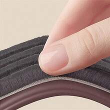 PVC 门底密封条，适用于卧室门，缝隙阻挡器，粘性扫挡风条，适合门厚 1.377-2.165 英寸，密封缝隙 0.0787-0.787 英寸，总长度 36.61 英寸