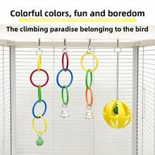 1 Parrot Pendant Climbing Toy, Parrot Swing, Parrot Biting Toy, Peony Parrot Toy, Suitable For Little Parrots