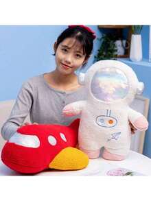 1 szt. Poduszka pluszowa astronauta Samolot rakieta domowa sofa sypialnia miękka poduszka dekoracyjna poduszka samochodowa poduszka do spania