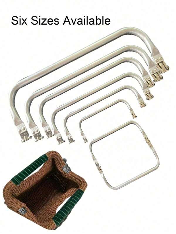 Quadratische Aluminium-Clips in verschiedenen Größen, Gepäckhalterungsscharnierclip, Wolkenförmiger Taschenbügel, der beste Partner für Taschenzubehör, Abendtaschen, kleine quadratische Taschen, Handtaschen und kleine Geldbörsen, Flechtbandtaschenverschlussclip, goldene Taschenverschlussclips als Geschenke für Frauen, DIY-Zubehör für Muttertagsgeschenke