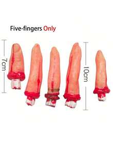 Decoración de Halloween Horrible Miembros rotos falsos de sangre Dedos Piernas Brazo Pies Corazón Partes del Body falsas a tamaño natural Accesorios para fiestas de Halloween