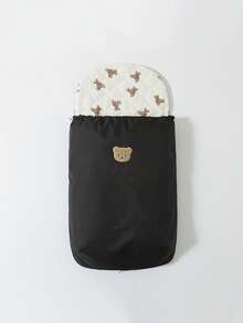 1 sac de dormit pentru cărucior pentru bebeluși, din pânză Oxford, husă caldă rezistentă la vânt, impermeabilă și respirabilă pentru toamnă/iarnă