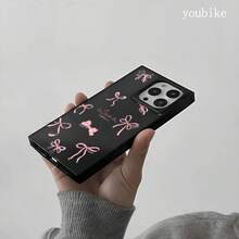 Un hermoso teléfono rosa con un patrón de bloques ingleses rojos, diseñado para los modelos 16 Pro, 16, 15 Pro, 14, 14 Plus, 13, 13 Pro, 12 Pro y 12 Pro, ofrece una cobertura completa a prueba de golpes con una gran apertura, un marco elegante y brillante y excelente - Amarillo - Ver 5
