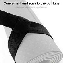 1PC Portable Yoga Mat Shoulder Strap, Durable Non-Slip Storage And Carry Strap, Also For Yoga Stretching, Ideal For Pilates, Fitness, Travel And Home Workout - Multicolor - View 6