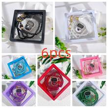 2件套念珠礼盒，99颗6毫米斋月祈祷珠，带计数器，多色水钻装饰计数珠串，适用于斋月宗教仪式、诵读计数，斋月男女皆宜，宗教人士使用及礼品 - 彩色 - 查看 12