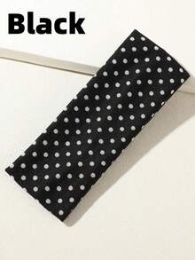 1 pezzo/4 pezzi Fascia elastica sportiva retrò con stampa a pois, versatile per la vita quotidiana, lo yoga, le attività all'aperto, accessorio per capelli di moda per le donne. Sciarpa, fascia per capelli autunnale, bandana per ciclismo, fasce per il sudore per l'inverno, accessori per capelli per le donne, per gli outfit da vacanza.