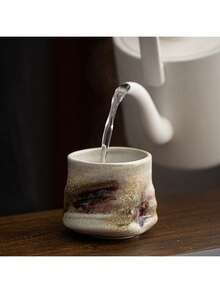 Cirelle Ceramic Coffee Cup, Kiln-Changed Thick Ceramic Cup, High-End Sophisticated Mug, Luxurious High-Grade Sense, Retro Creative Personal Use Single Cup Back To School - Multicolor - View 6