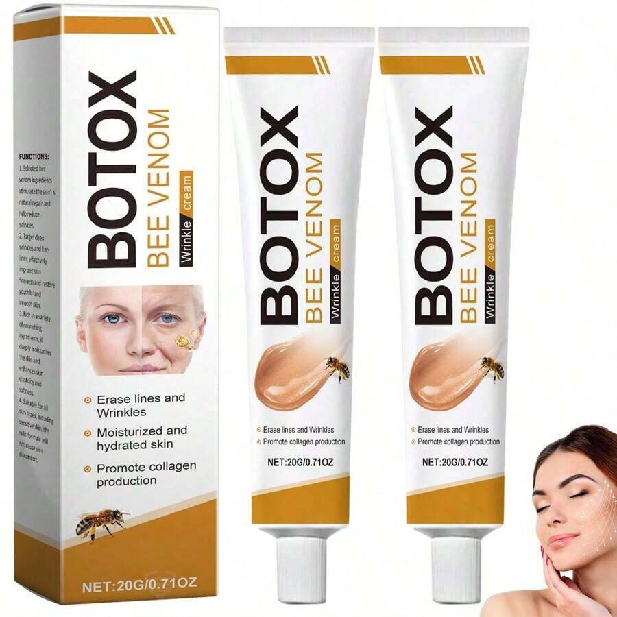 Back To School Bee Cream - Wrinkle Removal & Firming, Moisturizing, Lifting & Recovery For All Skin Type, Anti-Aging Bee Cream,Face Cream Moisturiser (2pcs) - 1 - Xem 1