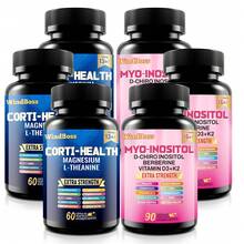 Windboss Paquete 3 en 1 | Suplemento Cortisol + Inositol | 270+180 Cápsulas Totales | Vitalidad y Bienestar Prolongado - paquete 3 - Ver 2