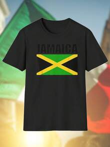 Jamaica Maglietta Uomo Estiva Cotone Traspirante Moda Casual  Sportiva Comoda Novità Qualità Top Regalo Offerta Imperdibile