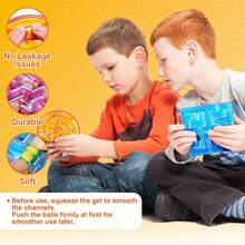 1/2/4/8件套柔软可爱感官减压玩具 - 自闭症感官镇静玩具，适用于课堂学生、自闭症儿童，缓解焦虑，挤压感官管，复活节篮子填充物，课堂奖励，生日礼物和节日礼品袋填充物 - 彩色 - 查看 8