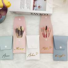 1PC Personalised Brushes Bag With Monogram,Custom Makeup Bag,Bridesmaid Gift,Single Party Gift,Personalised Gift For Her - one-size - View 3