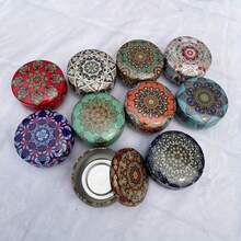 4/12/24/36pcs Candle Tins, 2.2oz With Lids, Bulk Empty Candle Containers For DIY Candle Making, Premium Metal Candle Holders, Round Candle Container Kits, Suitable For Adult DIY Candle Making In Various Patterns - Mixed Colors - View 6