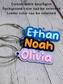 3D Printed Water Bottle Name Tag | Cute Personalized Keychain | Small Name Tag With String | Customized Name Tag | Sports Bag Name Tag
