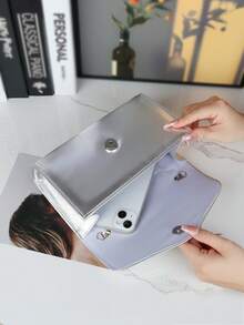 Túi xách nữ màu bạc thời trang hàng ngày, kiểu dáng thường ngày. - Bạc - Xem 5