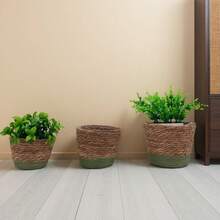3 Packs, Plant Pots For Indoor Plants, Seagrass Planters, Planter Basket Indoor, Flower Pots Cover, Plant Containers, Natural