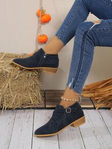 Western Style Side Zipper Buckle Casual Short Sleeve Shirt, Suitable For Campus And Outdoor