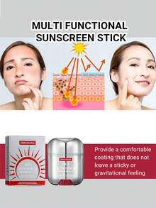 1PC Sunscreen Stick, Suitable For Sun Protection, Outdoor Protection, Moisturizing And Strong UV Protection, Essential For Summer, ﻿