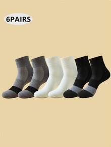 20 chiếc/gói tất dài đến bắp chân thoáng khí thấm hút ẩm thoải mái cho mọi mùa thể thao & thường ngày dành cho nam - màu đen - Xem 23