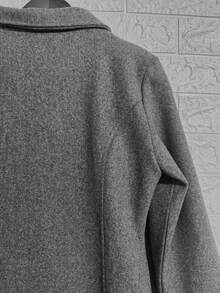 Damski, swobodny, średniej długości płaszcz, jesień/zima