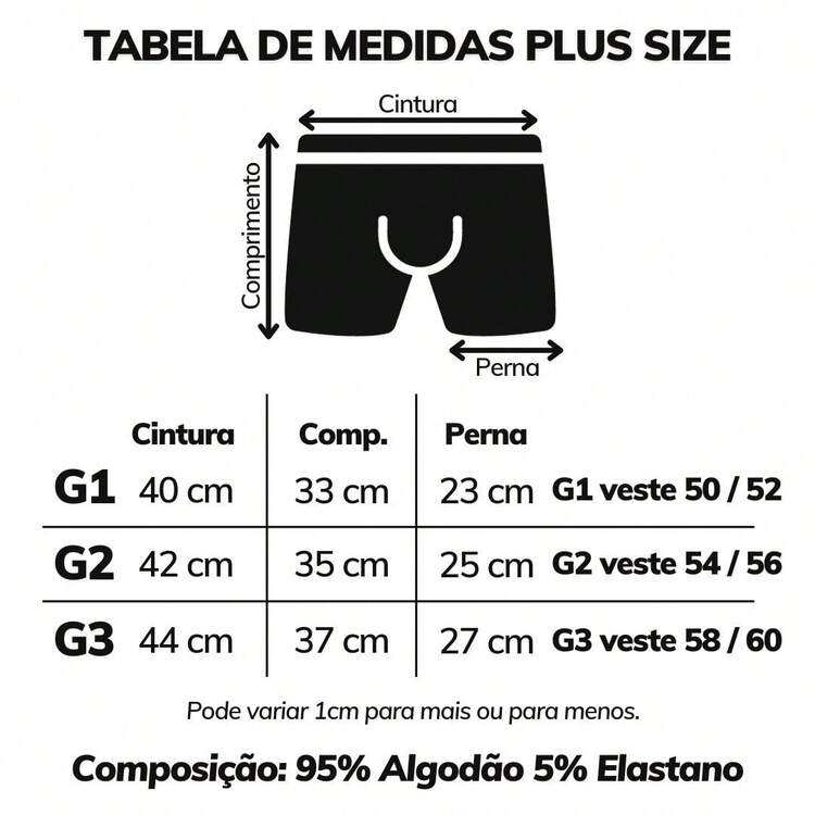 Kit Of 5 Men's Plus Size Boxer Briefs, Comfortable, Anti-Piggy Bank Cotton - Black and White - View 8