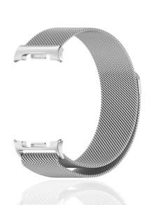1件米蘭金屬磁吸錶帶，適用於 Galaxy Watch 8/9 Classic，40/44/46mm，兼容 Galaxy Watch 8 (40mm/44mm) / Galaxy Watch 8 Classic (46mm)，適合 Galaxy Watch 8/8 Classic 男士與女士 - 銀色 - 查看 2