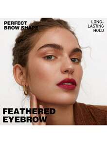 1PC HANDAIYAN Tinted Styling Brow Gel, Waterproof & Long Lasting 2-In-1 Eyebrow & Eyelash Tinted Pomade, Fluffy Natural Effect With Double-Ended Brush, Makeup For Party & Music Festival - Multicolor - View 4