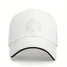 The Captain And The First Mate'S Couple Hats Are Outdoor Sports Baseball Caps With Sailor Prints. - White - View 9