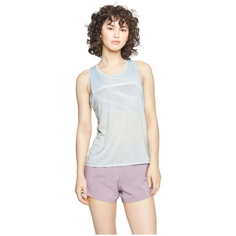 Asics Women Outdoor Tees & Tanks - Blue - View 1