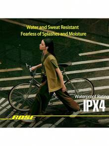 Bose Tai nghe Bluetooth chống ồn thế hệ đầu tiên QuietComfort Công nghệ chống ồn cổ điển Tuổi thọ pin dài Âm thanh chất lượng cao Chống nước và mồ hôi đạt chuẩn IPX Lý tưởng để đi làm và du lịch Màu đen - màu đen - Xem 5