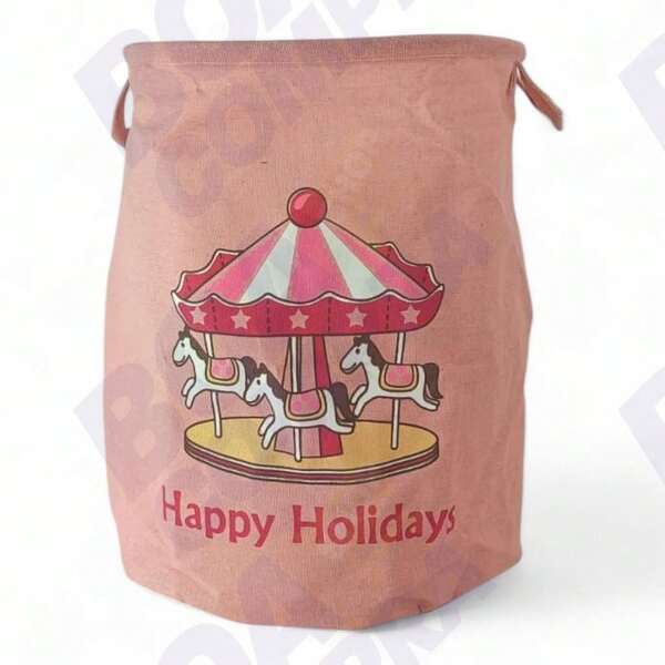 Cesto Organizador Infantil Quarto Brinquedos Menina Princesa Castelinho