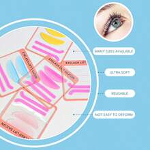 2 Pairs/4 Pieces Regular Soft Eye Pads, Can Be Used As Eye Masks, Soft And Reusable, Ultra-Thin Eyelash Lifting Pads, Great Helper For Eyelash Curling And Eyelash Extension, Eyelash Makeup Tool Pads (Multiple Colors) - Multicolor - View 9