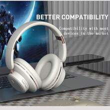 Écouteurs Bluetooth H9, sans fil pliables et portables, autonomie ultra longue, gaming, basses stéréo, microphone intégré pour les appels, contrôle du volume