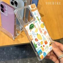 Funda protectora con diseño de botella y animales, compatible con los modelos 16 Pro, 16, 15 Pro, 14, 14 Plus, 13, 13 Pro, 12 Pro y 12 Pro Plus. Transparente, con cobertura total, resistente a golpes y con un diseño elegante y moderno. - transparente - Ver 5