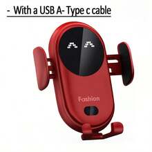 36V Max Fast Charging Wireless Car Vent Mount Charger, Automatic Infrared Induction, USB Type-C,[Wireless Car Charger] For IPhone Compatible With SamSung Wireless Car Charger | Car Phone Mount Holder Stand Air Vent Auto Clamping Fast Charging For IPhone 16 Pro Max/16/15/14/13/12/11/XS/X/8, Compatible With SamSung For S24/S23/S22/Note 20 Ultra/Note 10/S10/S9/S8