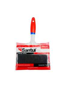 Brocha profesional de 6 pulgadas (15cm) con mango sólido, brocha ancha tipo profesional, 15cm de ancho, mango resistente - Negro - Ver 3