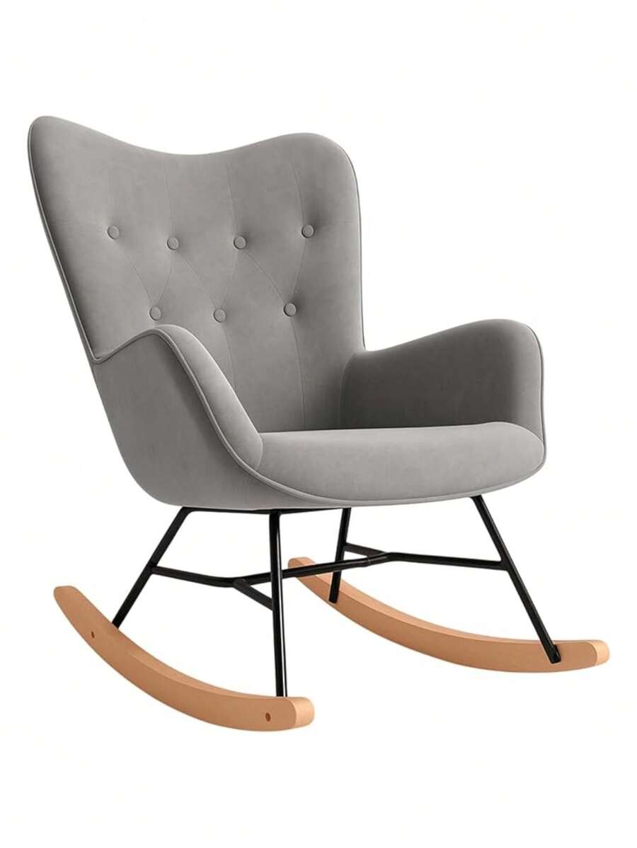 Rocking Chair (97 * 66 * 84 Cm). Bluelander - 灰色 - 查看 1