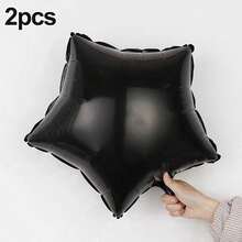 2 个五角星铝箔气球，适用于婚礼/生日/周年纪念/单身派对、家居装饰气球、圣诞装饰 - 金色 - 查看 13