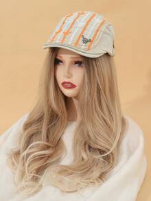 Vintage Distressed Denim Baseball Cap, Fashionable Beret Hat, Versatile Autumn Accessory