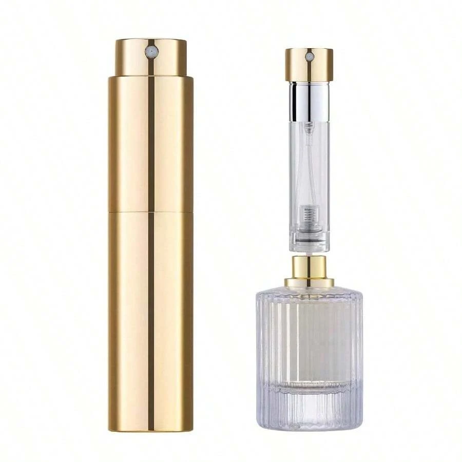 5ML Refillable Perfume Atomizer Bottle Travel, Portable Cologne Atomizer, Pocket Perfume Spray Gold - 金色 - 查看 1