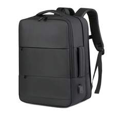 Men Travel Laptop Backpack, Expandable 45L Carry On Backpack Waterproof Airline Approved Business Backpack For Men Work With USB Charging Port 15.6inch Laptop Compartment, Large Capacity College Bookbag Work Computer Bag Gifts For Men Fits 15.6 Inch Notebook Christmas And New Year Gifts Large Capacity Bag