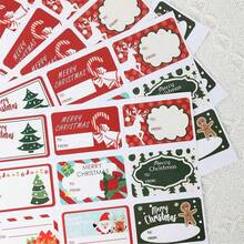 90pcs/Pack Self-Adhesive Christmas Gift Labels Stickers, Santa Claus, Snowman, Christmas Tree, Deer, Christmas, Birthday, Wedding, Holiday Decoration Gift Tags For Christmas Gifts To Friends