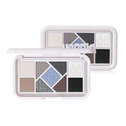  Bảng phấn mắt HOLD LIVE Mini Pink Frame 9 màu, hạt ngọc trai giấy đường thủy tinh, phấn má hồng lì, phấn mắt xanh gợi cảm