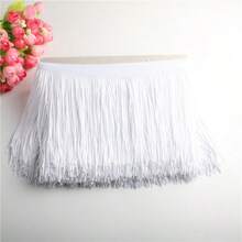 2/10Yards/Pack 15cm Fringe Trim Lace Polyerter Fibre Tassel 4inch Wide Long For Clothes Accessories Latin Wedding Dress DIY Lamp Shade Decoration - Multicolor - View 32