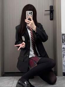 Women Lightweight Blazers - Black - View 5