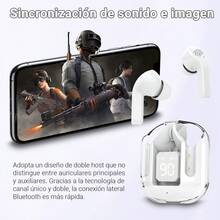 Audifonos Inálambricos In-ear Con Microfono,bt Y Digital Led - Blanco - Ver 4
