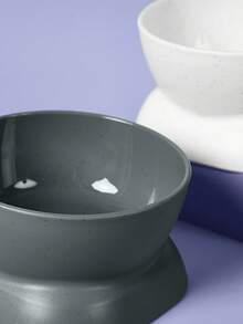 PETSIN 云母碗，猫碗，狗碗，带倾斜高脚保护颈部的宠物碗，宠物用品 - 彩色 - 查看 2