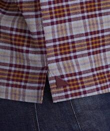 Flannel Long Sleeve Button Down Shirthalloween - 藍色 - 查看 5